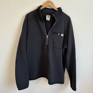 Men's North Face Black Half-Zip Sweater